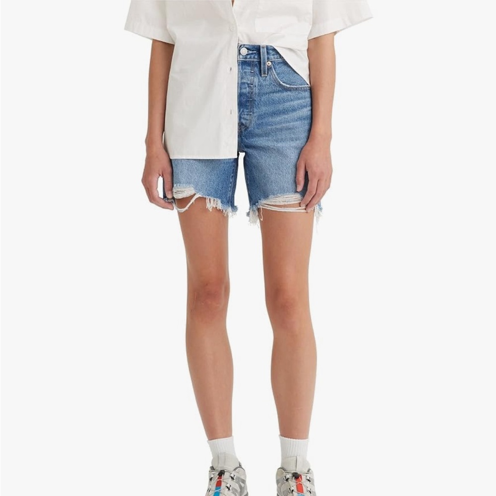 Levi's 501 Mid Thigh Women's Jean Shorts - Well Sure Size 26